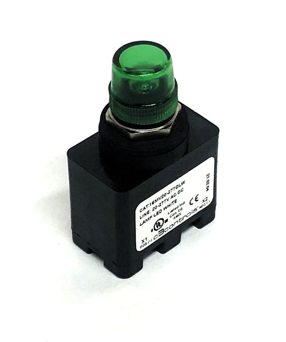 C3Controls Non-Relampable Multi-Voltage Lens 16MV20-277DLW-MPLLGN NOS