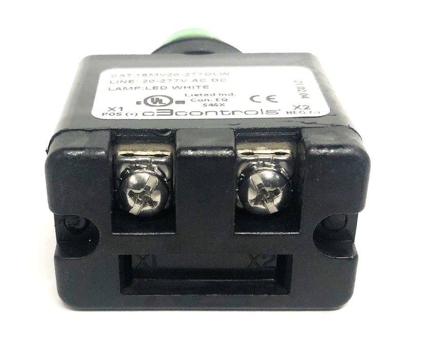 C3Controls Non-Relampable Multi-Voltage Lens 16MV20-277DLW-MPLLGN NOS