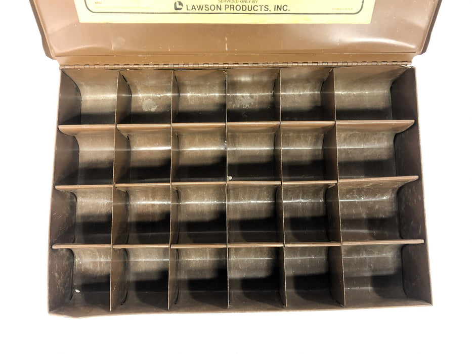 Unbranded Metal Tool Case With Dividers 18-1/8x12-1/8x3 Inch USED