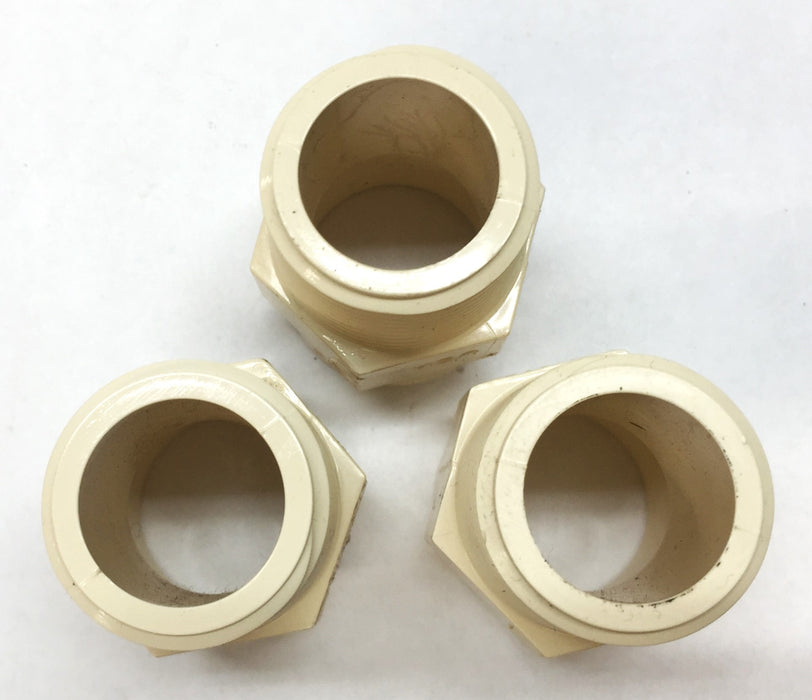 Nibco 3/4" CPVC Adapter Fitting Slip x MNPT 4120 [Lot of 3] NOS