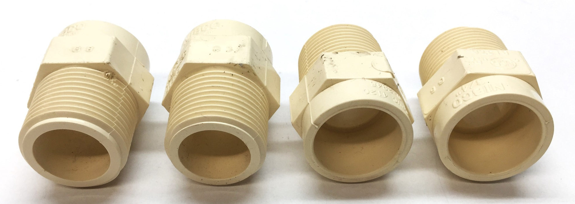 Nibco 3/4" CPVC Adapter Fitting Slip x MNPT 4120 [Lot of 4] NOS