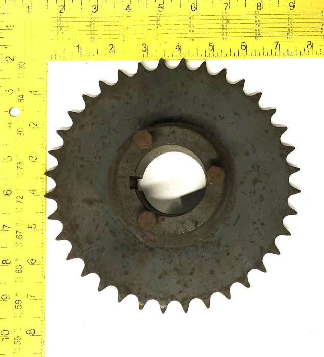 Browning 36 Tooth 1.87IN Bore 0.38IN Keyway Roller Chain Sprocket 50P36 USED
