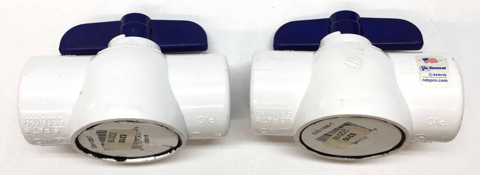 NDS Slo-Control Port-in-Line Ball Valve EBV-1000-T [Lot of 2] NOS