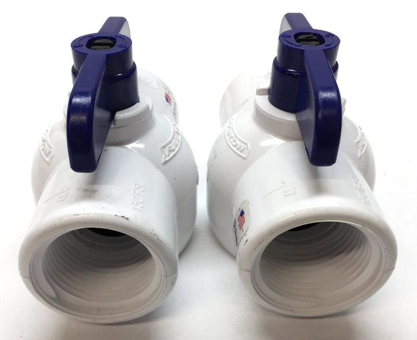 NDS Slo-Control Port-in-Line Ball Valve EBV-1000-T [Lot of 2] NOS