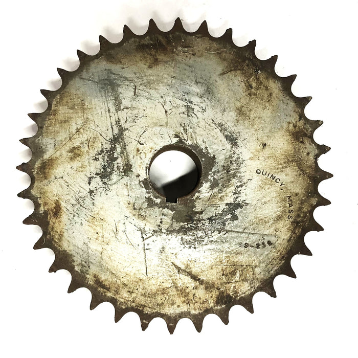 Union Gear 36 Tooth 1.26IN 0.27IN Keyway Bore Roller Chain Sprocket SS-236 USED