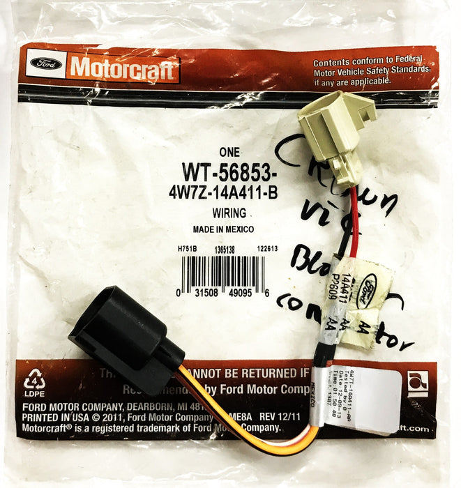 Motorcraft Ford Fuel Pump Connector WT-56853 NOS