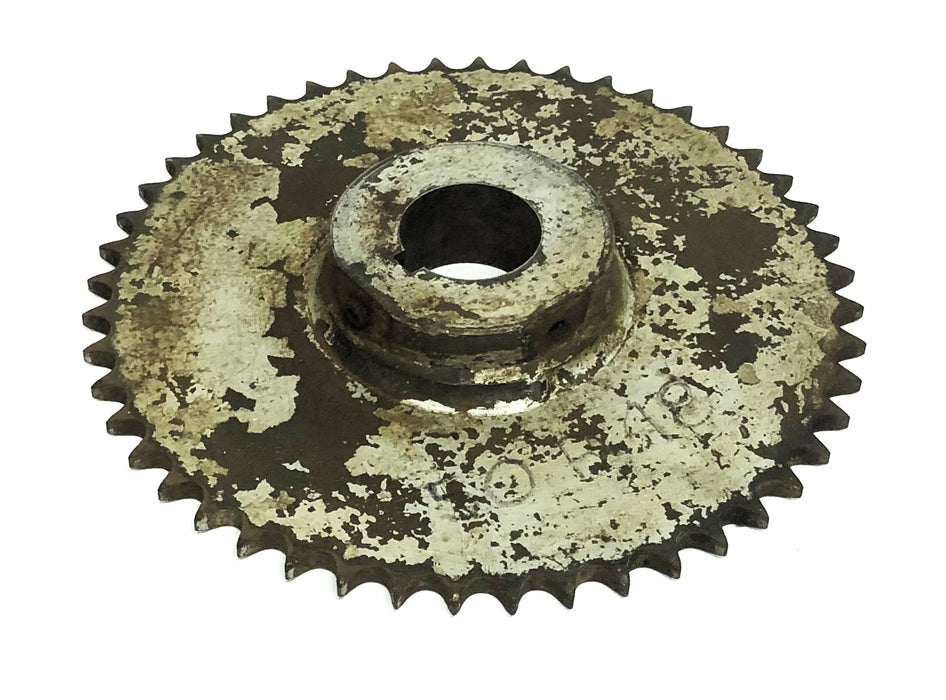 Unbranded 48 Tooth 1.76IN Bore 0.39IN Keyway Roller Chain Sprocket B-548 USED