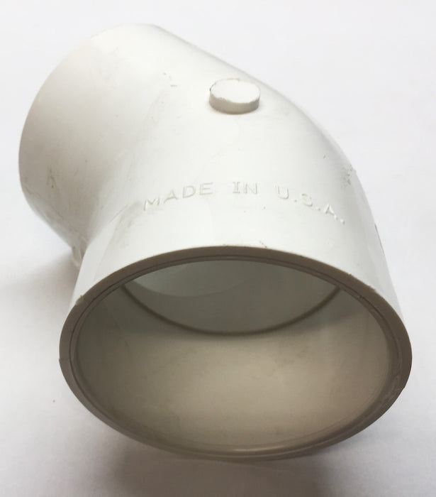 Charlotte White 3" 45-Degree PVC-1 SCH 40 Elbow 417-030 NOS