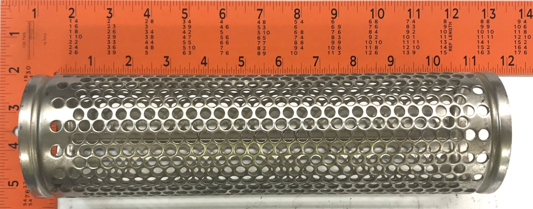 Unbranded Backup Tube Filter Strainer 0.250" Holes - 3" X 11" NOS