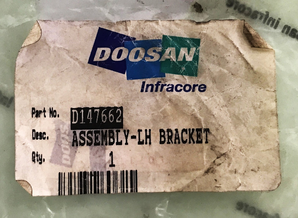 Doosan/Daewoo Forklift LH Headlamp Bracket D147662 NOS