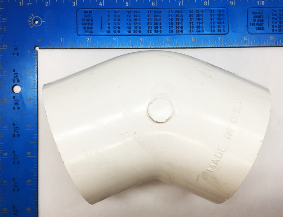 Charlotte White 3" 45-Degree PVC-1 SCH 40 Elbow 417-030 NOS