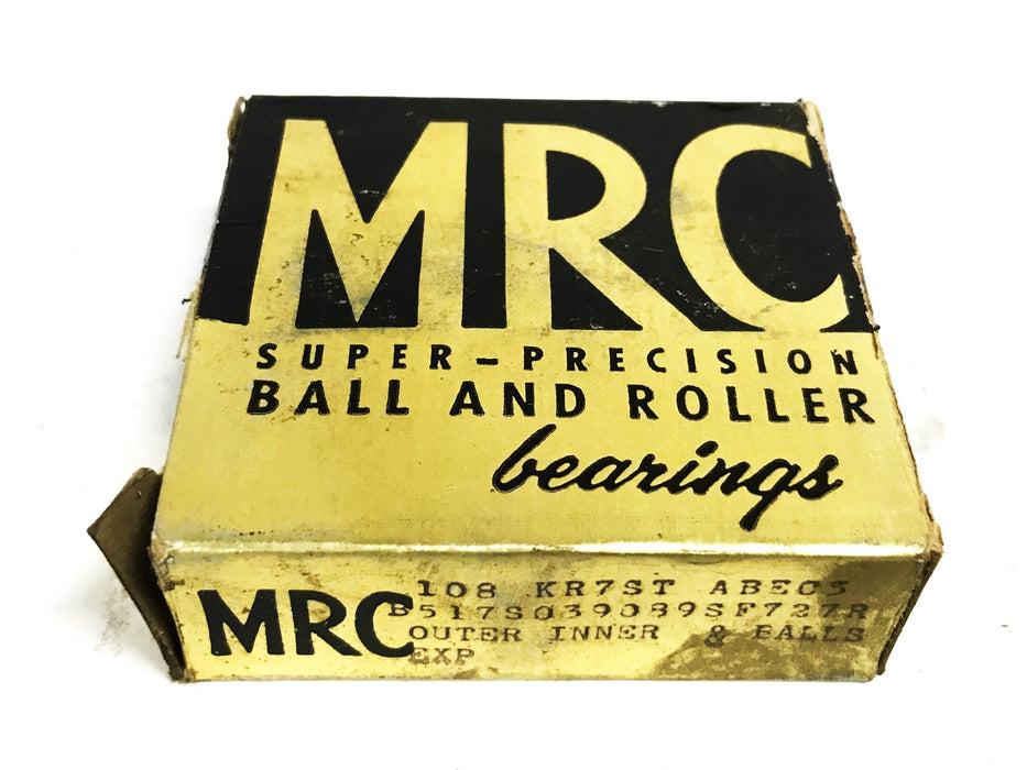 MRC Angular Contact Thrust Ball Bearing 108KR7ST-ABEC5 NOS