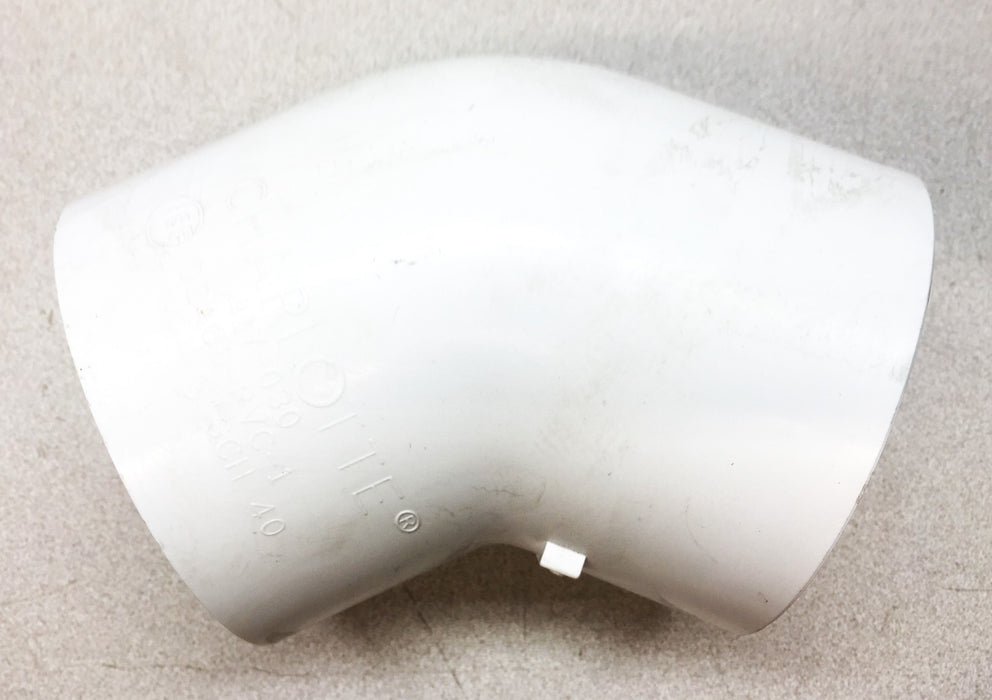 Charlotte White 3" 45-Degree PVC-1 SCH 40 Elbow 417-030 NOS