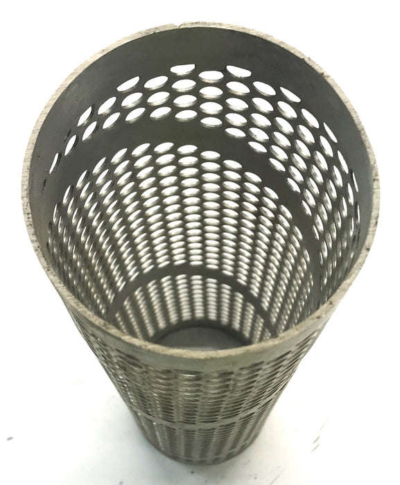 Unbranded Backup Tube Filter Strainer 0.250" Holes - 3" X 11-1/2" NOS