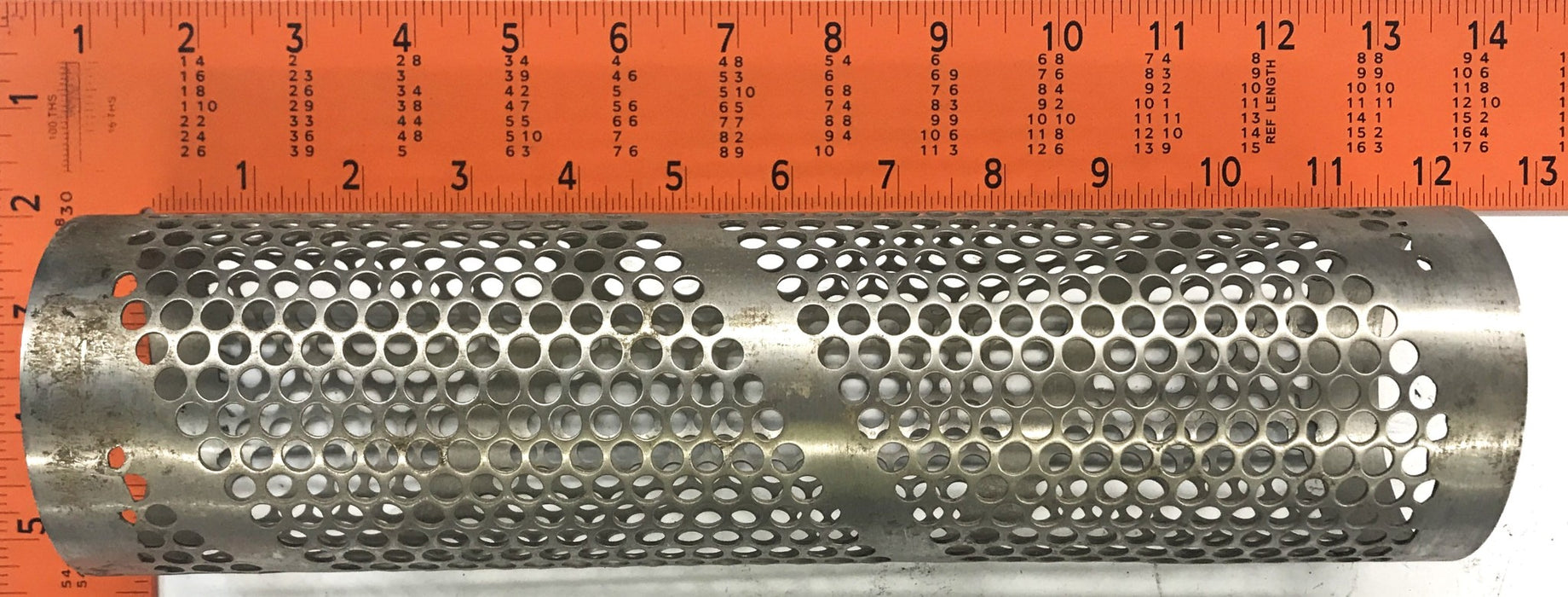 Unbranded Backup Tube Filter Strainer 0.250" Holes - 3" X 11-1/2" NOS