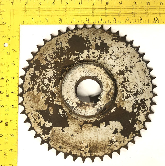 Unbranded 48 Tooth 1.76IN Bore 0.39IN Keyway Roller Chain Sprocket B-548 USED