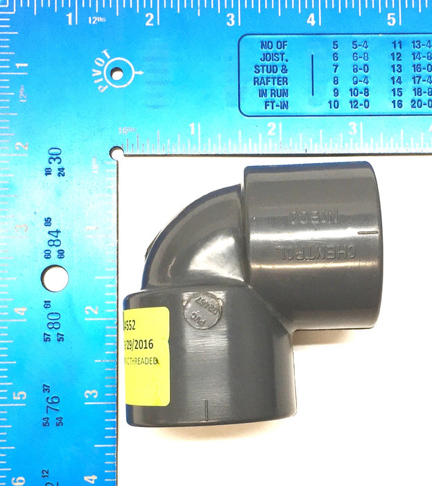 Nibco 1" 90-Degree SCH 80 PVC Elbow 216070 [Lot of 4] NOS
