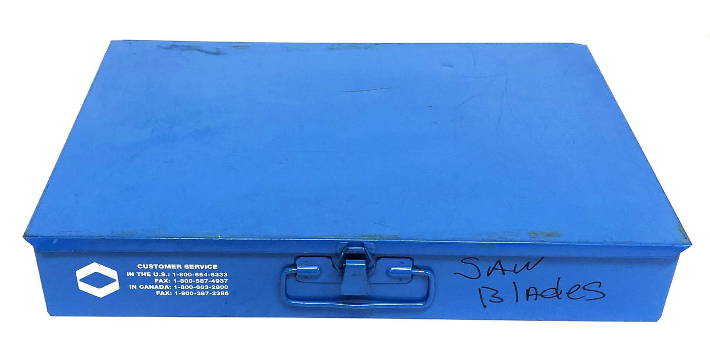 Durham Manufacturing Latching Metal Tool Case With Dividers 18x12x3 Inch USED