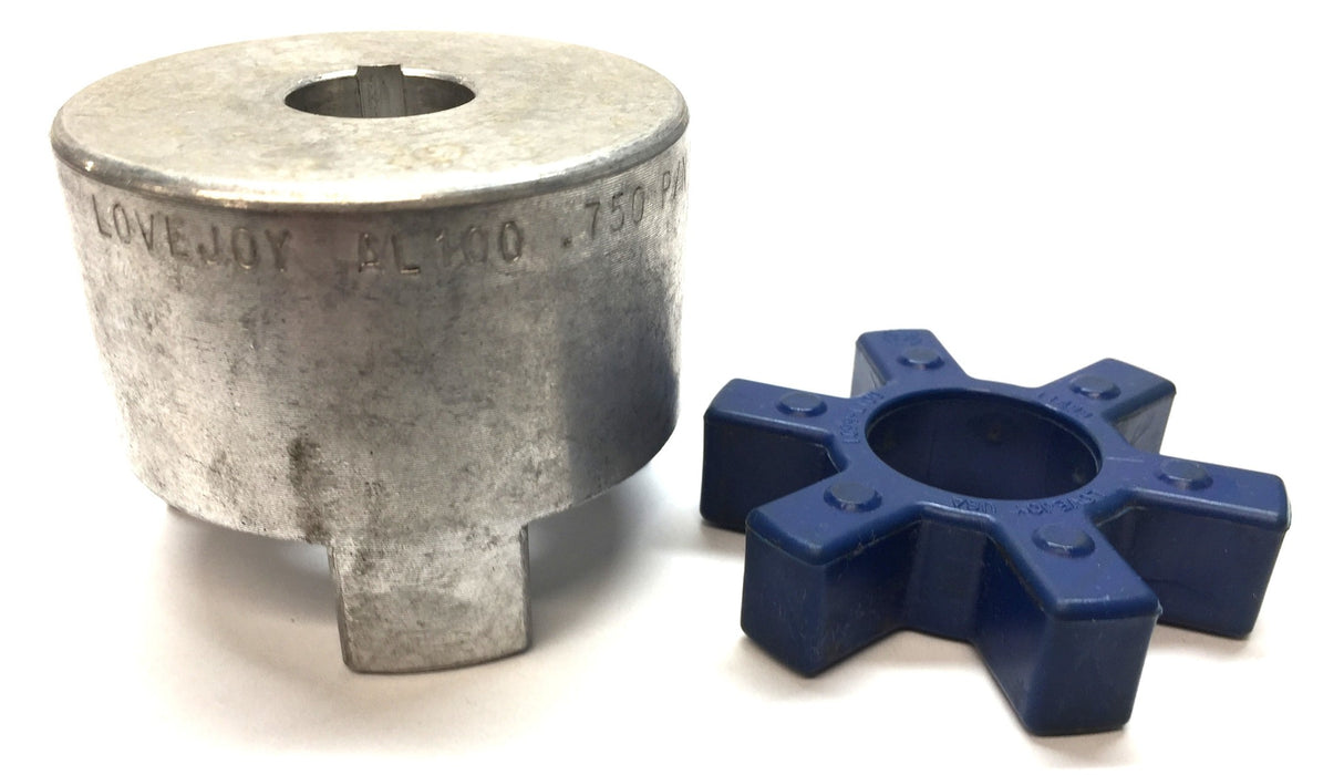 Lovejoy AL100 .750 3/16x3/32KW Coupling Hub w/Insert 17920 USED