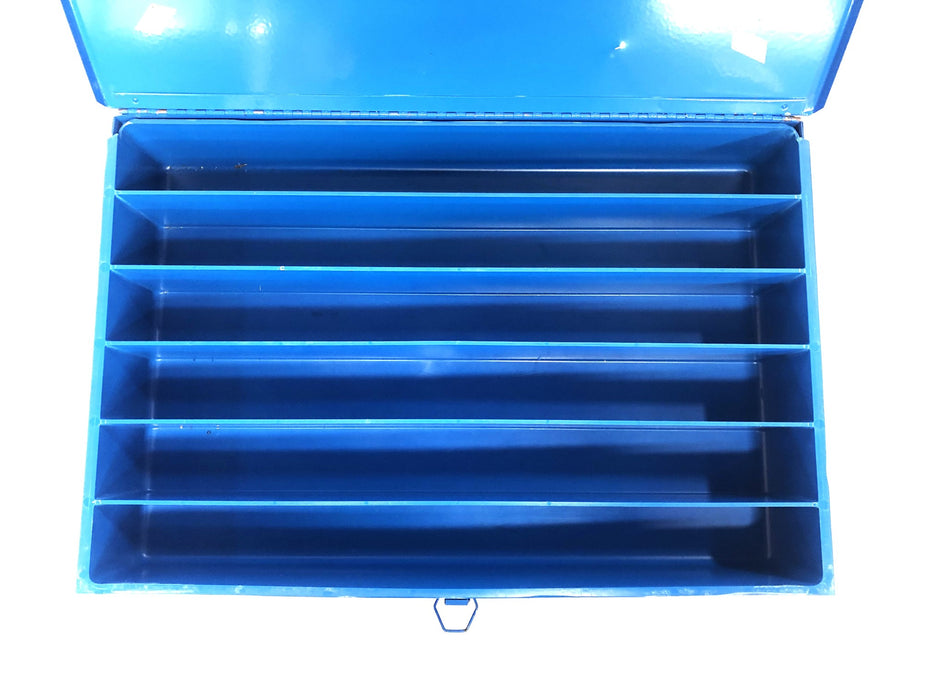 Durham Manufacturing Latching Metal Tool Case With Dividers 18x12x3 Inch USED
