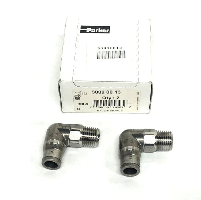 Parker Set Of 2 Push To Connect Fitting 3889-08-13 NOS