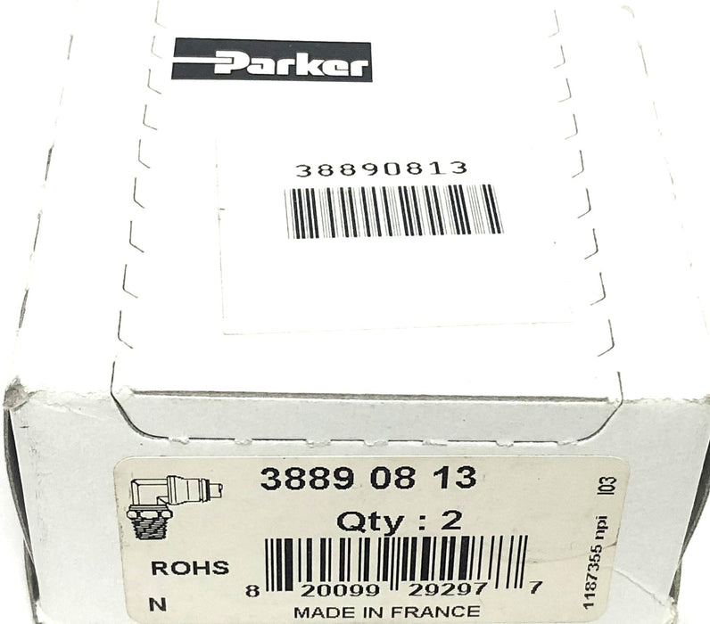 Parker Set Of 2 Push To Connect Fitting 3889-08-13 NOS