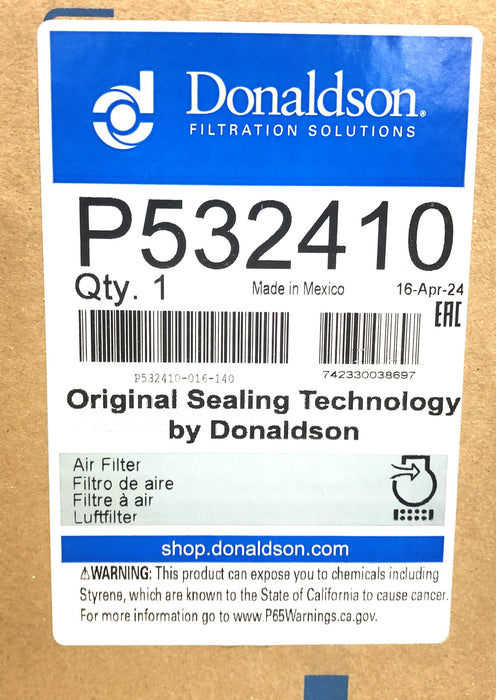 Donaldson Air Filter P532410 NOS