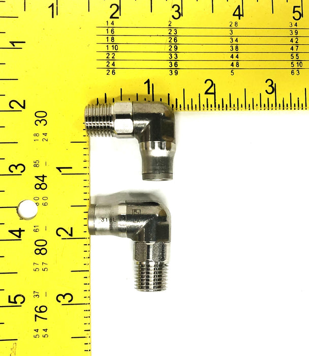 Parker Set Of 2 Push To Connect Fitting 3889-08-13 NOS