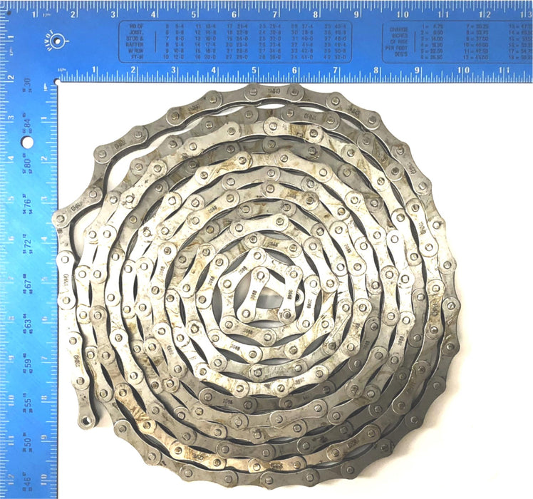 Unbranded 196-1/2" (Approx 16-1/3 Feet) Roller Chain 208B NOS