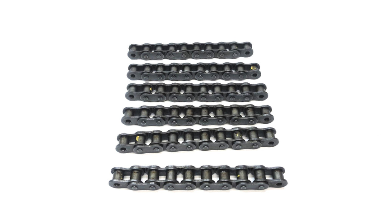 Unbranded 5 Connected Roller Chain Links (No End Pins) #50 [Lot of 6] NOS