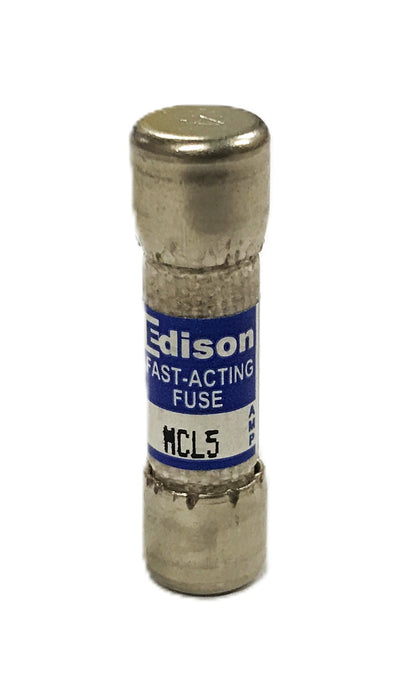 Edison 5amp Fast Acting Fuse MCL5 [Lot of 6] NOS