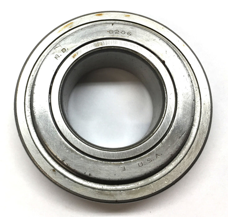 New Departure One-Side Shielded Roller Ball Bearing 8206 (No Box) NOS