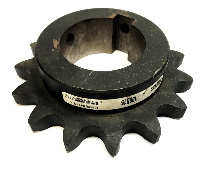 Martin 2-7/8" Bore Roller Chain Sprocket W/ Keyway 100B15 USED