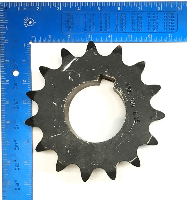 Martin 2-7/8" Bore Roller Chain Sprocket W/ Keyway 100B15 USED