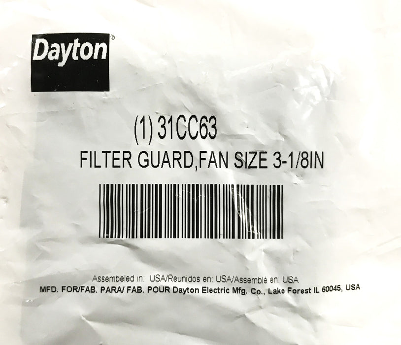 Dayton Fan/Filter Guard 31CC63 [Lot of 4] NOS