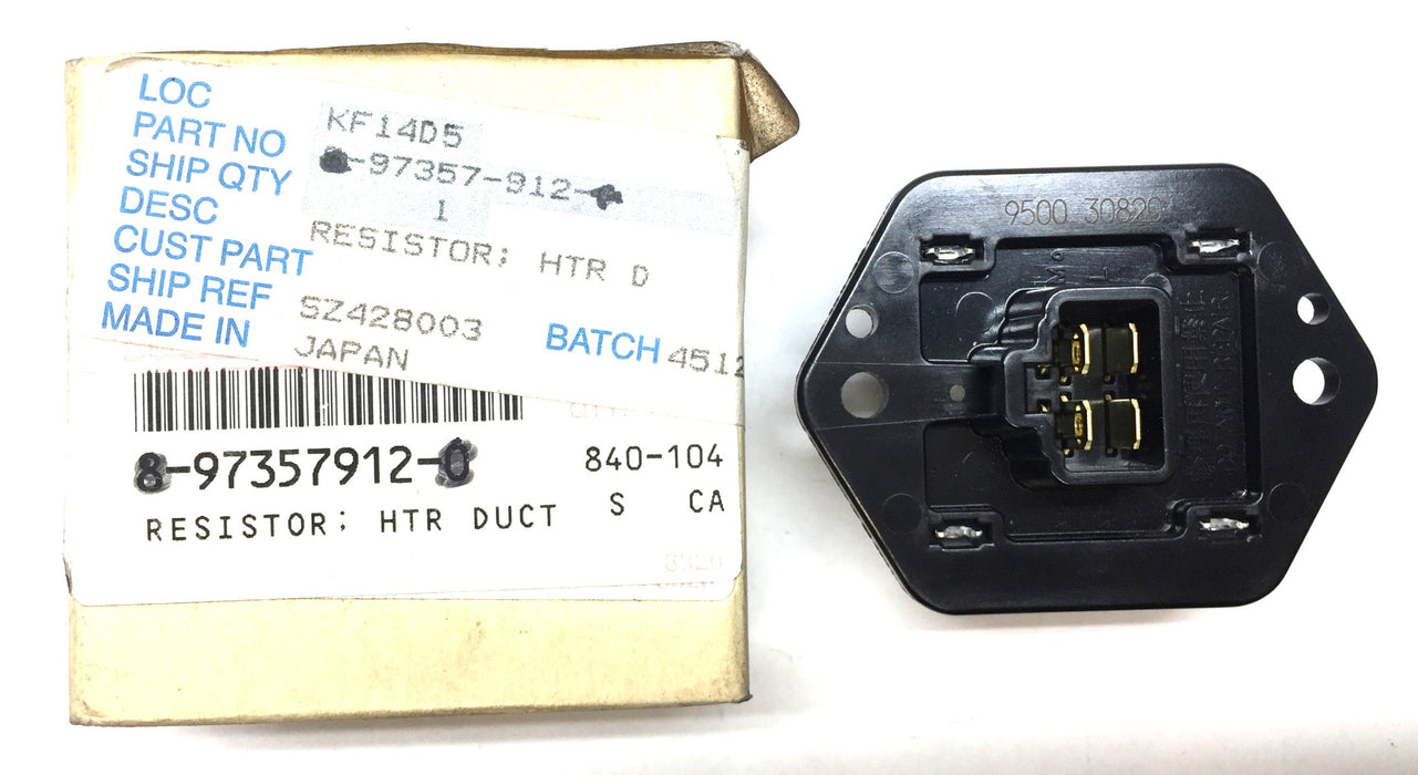 Isuzu HTR D Resistor 97357-912 (950030820) NOS