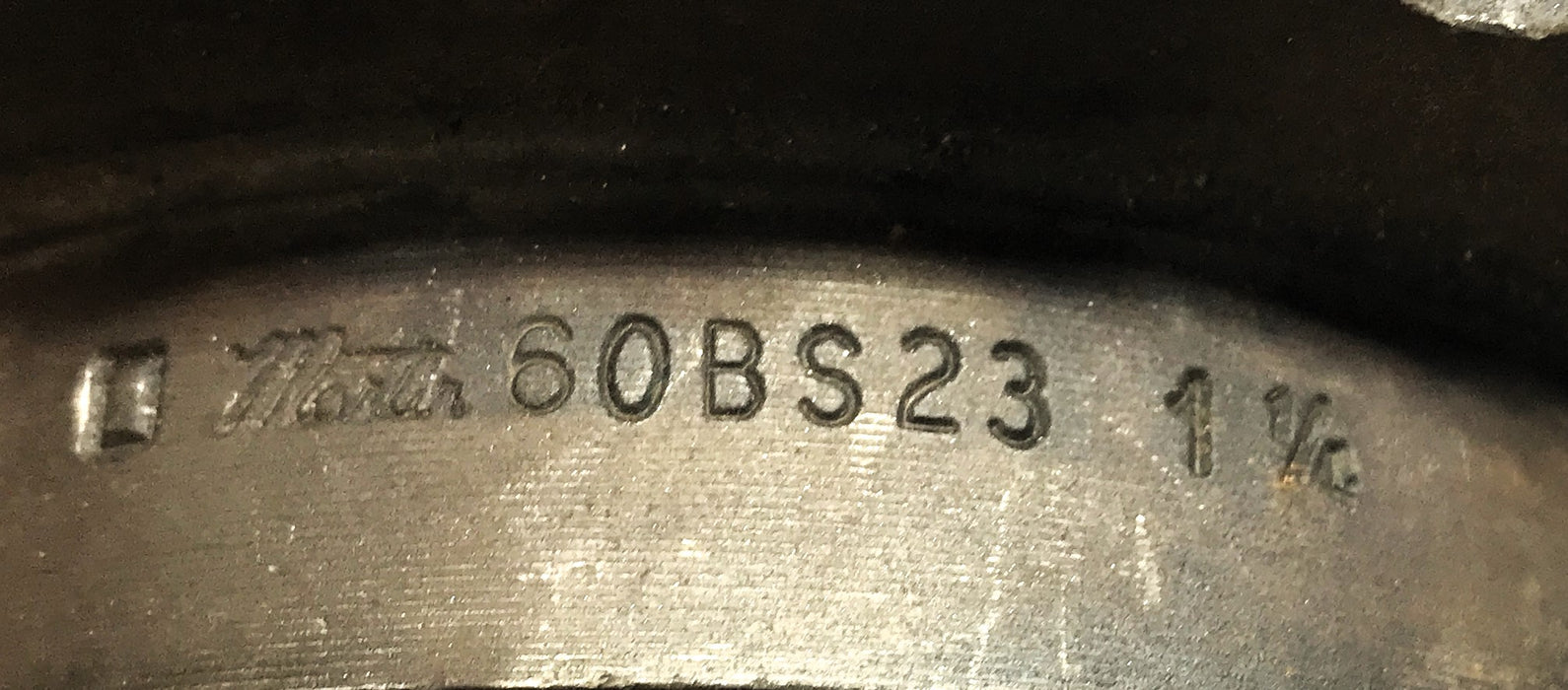 Martin 1-1/4" Bore 3/4" Pitch Roller Chain Sprocket W/ Keyway 60BS23 USED