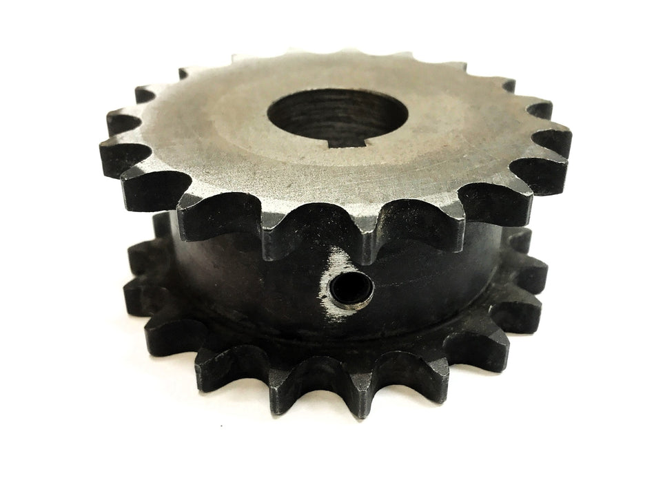 Martin 1" Bore 1/2" Pitch Double Roller Chain Sprocket DS40A19 USED