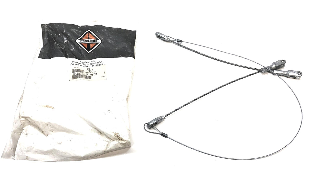 International Hood Assist Cable Assembly 1677457C1 NOS