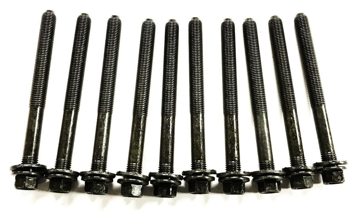 Mopar Partially Threaded Black Oxide Hex Flange Head Bolt [Lot of 10] NOS