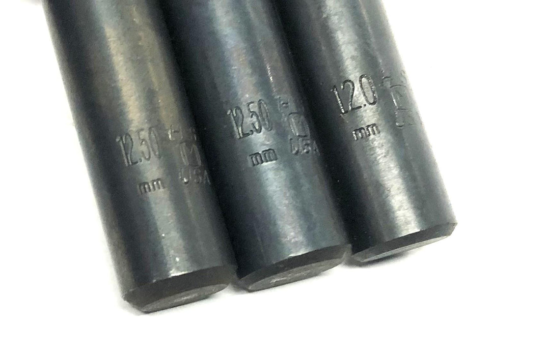 Unbranded HS Assorted Drill Bit 12.50mm And 12.0mm [Lot of 3] NOS