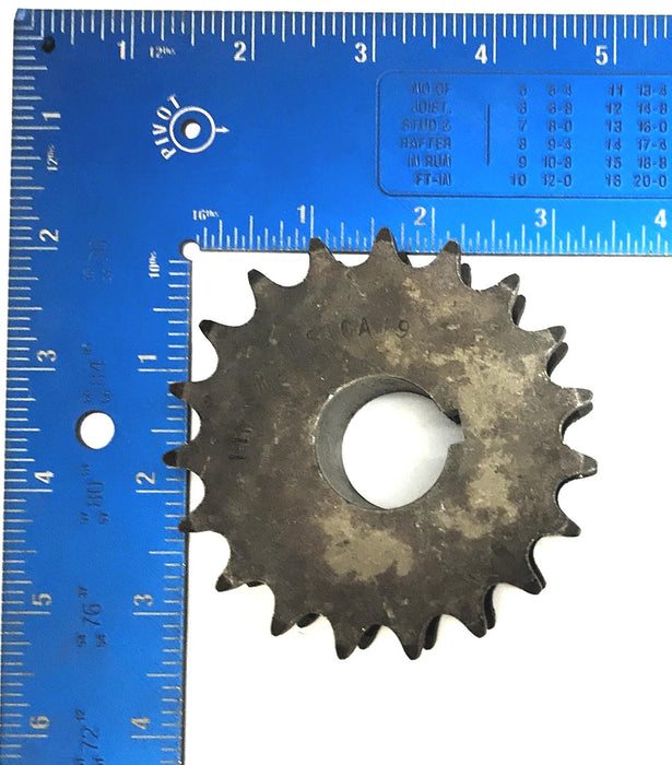 Martin 1" Bore 1/2" Pitch Double Roller Chain Sprocket DS40A19 USED