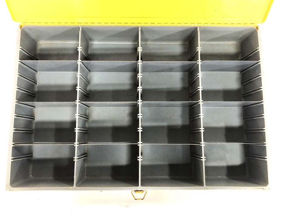 Mechanic's Choice Latching Metal Tool Case With Dividers 18x12x3 Inch USED