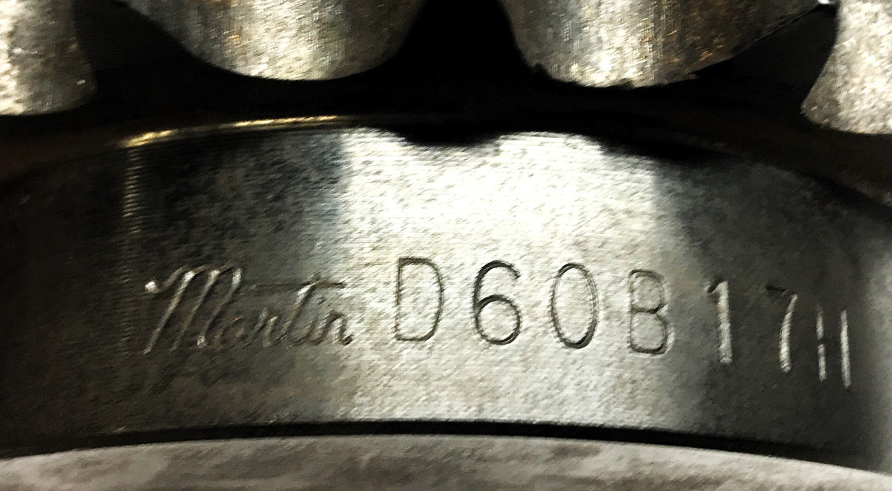 Martin 1" Bore 3/4" Pitch Double Roller Chain Sprocket D60B17H NOS