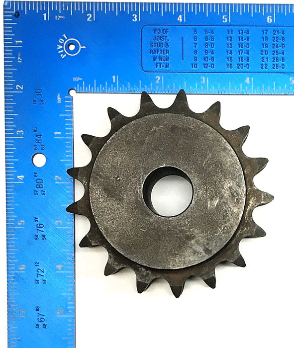 Martin 1" Bore 3/4" Pitch Double Roller Chain Sprocket D60B17H NOS