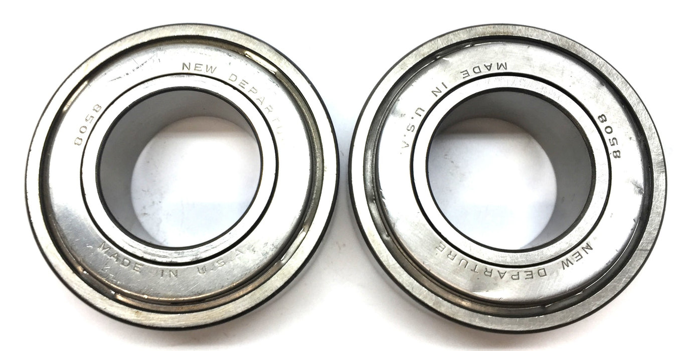 New Departure Metal Shielded Roller Ball Bearing (No Box) 8508 [Lot of 2] NOS