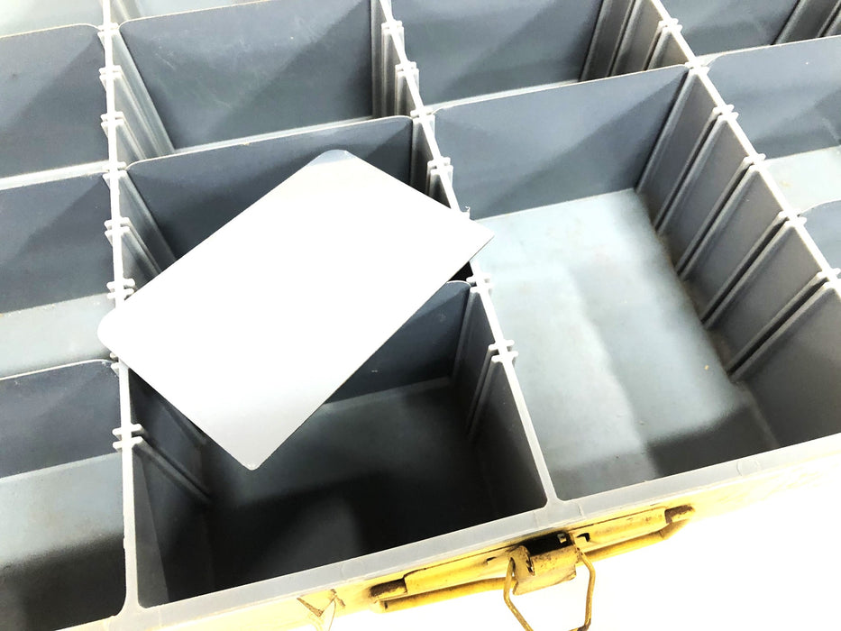 Mechanic's Choice Latching Metal Tool Case With Dividers 18x12x3 Inch USED