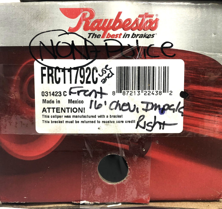Raybestos Passenger Side Brake Caliper FRC11792C NOS