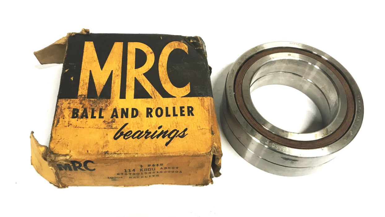 MRC Angular Contact Ball Bearing Set 114KRDU-ABEC7 NOS