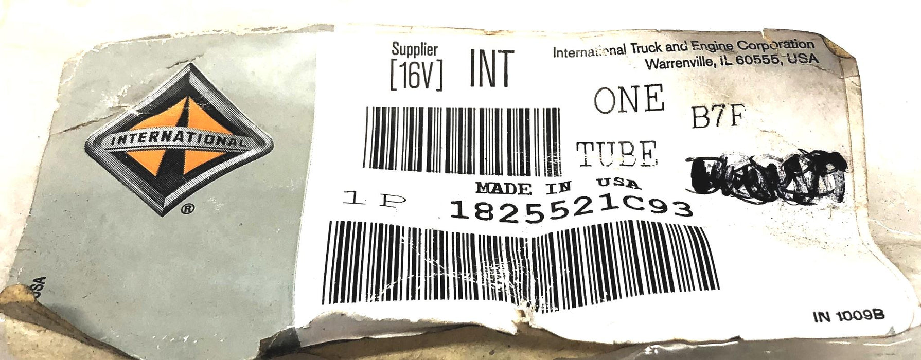 International Fuel Transfer Pump Tube (Missing 1 Rubber Stopper) 1825521C93 NOS